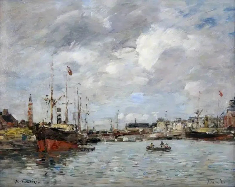 Il porto di Trouville - Eugène Boudin