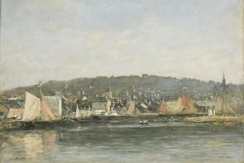 Il porto di Trouville al mattino - Eugène Boudin