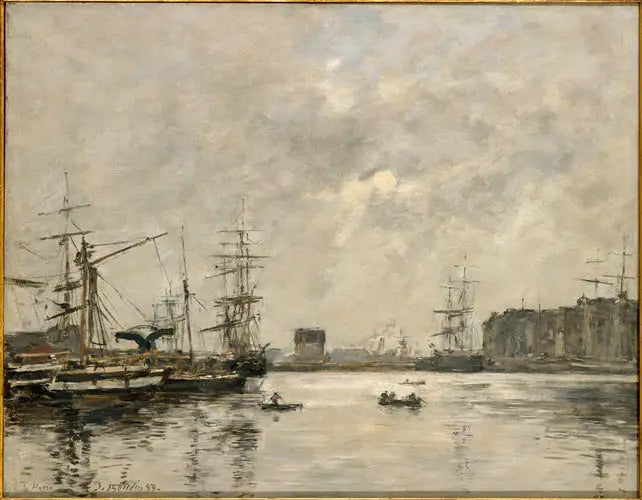Il Porto del Havre, bacino della Barre - Eugène Boudin