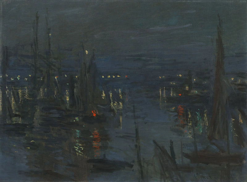 Il porto di Le Havre, effetto di notte - Claude Monet