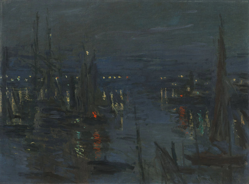 Il Porto di Le Havre, effetto notte W264 - Claude Monet