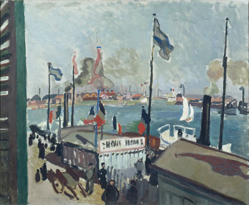 Le port du Havre - Raoul Dufy image 1 tableau peint à l’huile sur toile