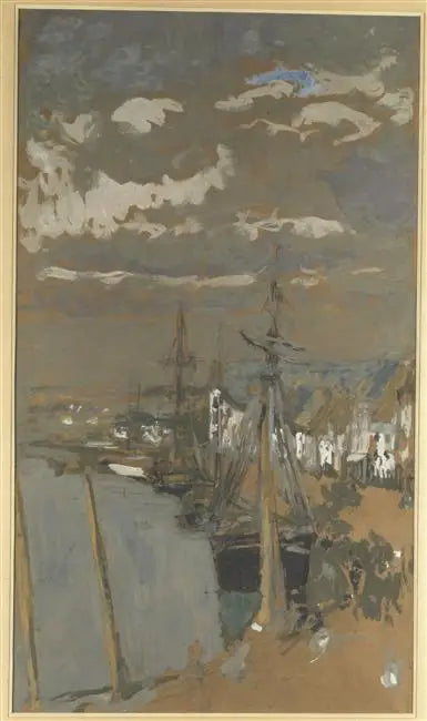 Il porto in tempo grigio - Édouard Vuillard