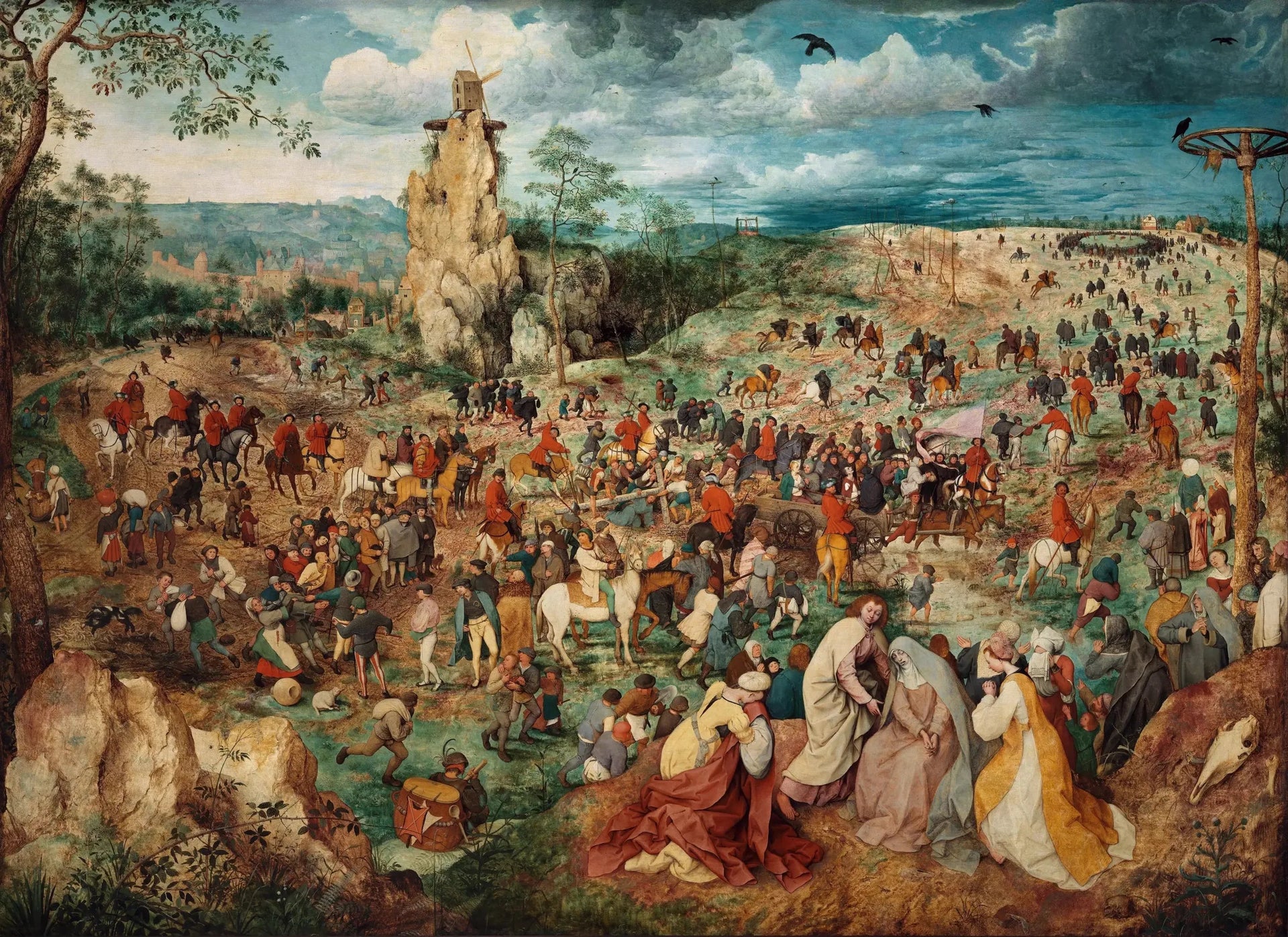 Le Portement de Croix - Pieter Brueghel the Elder image 1 tableau peint à l’huile sur toile