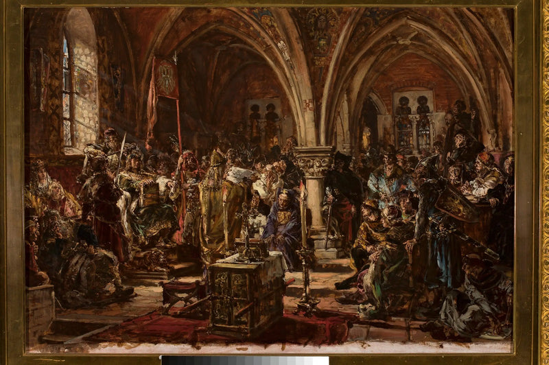 Il primo Parlamento di Łęczyca, della serie « Storia della civiltà in Polonia » - Jan Matejko