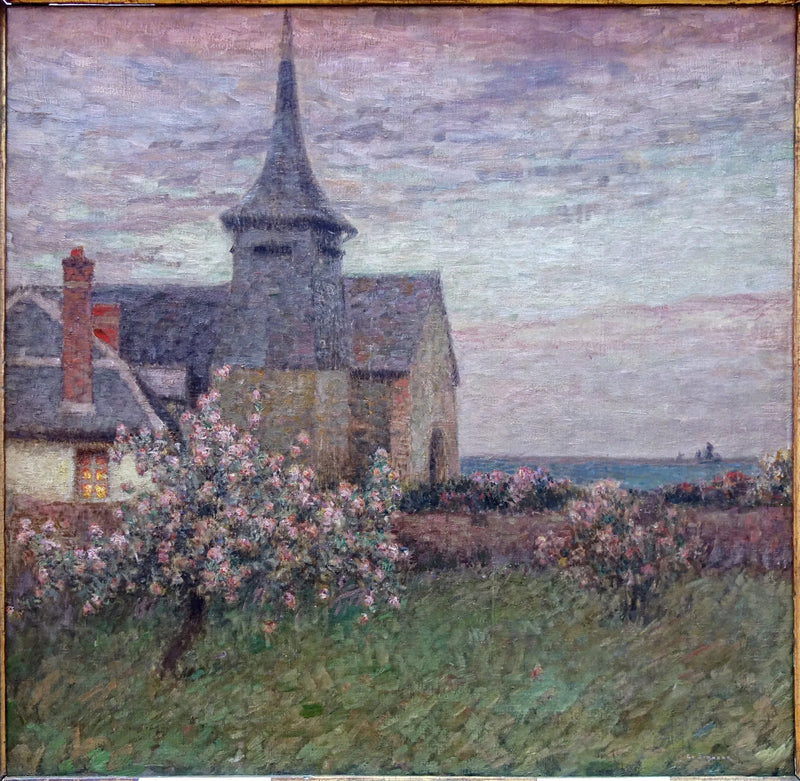Il presbiterio e la chiesa di Gerberoy - Henri Le Sidaner