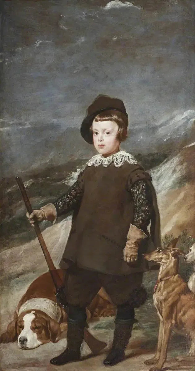 Il principe Baltasar Carlos (1629-1646), âgé de 6 ans, en tant que cacciatore - Diego Velázquez