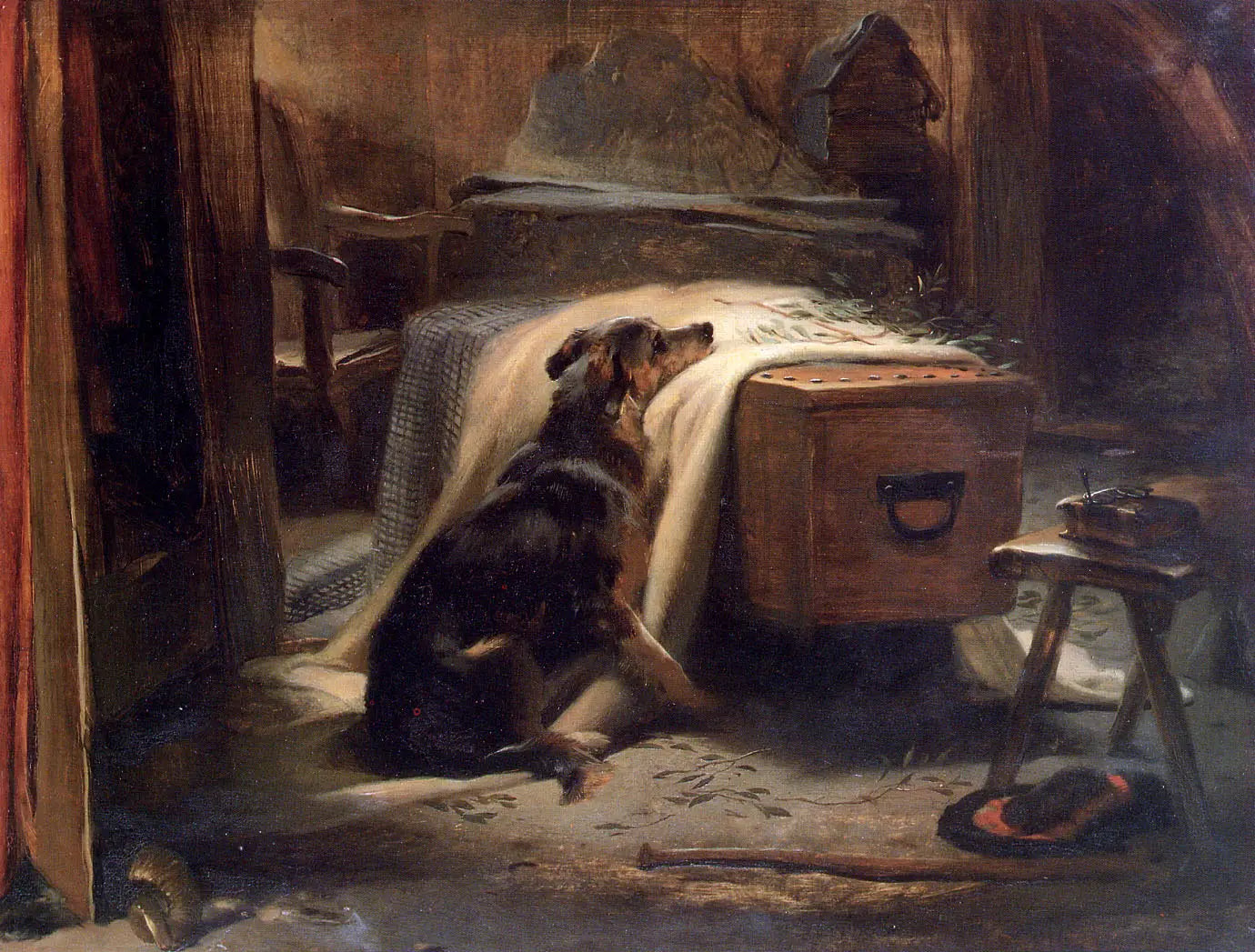 Le principal pleureur du vieux berger - Edwin Henry Landseer - Alpha Reproduction