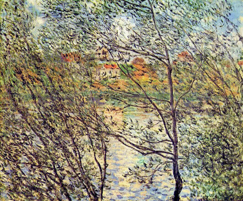 La primavera attraverso i rami - Claude Monet