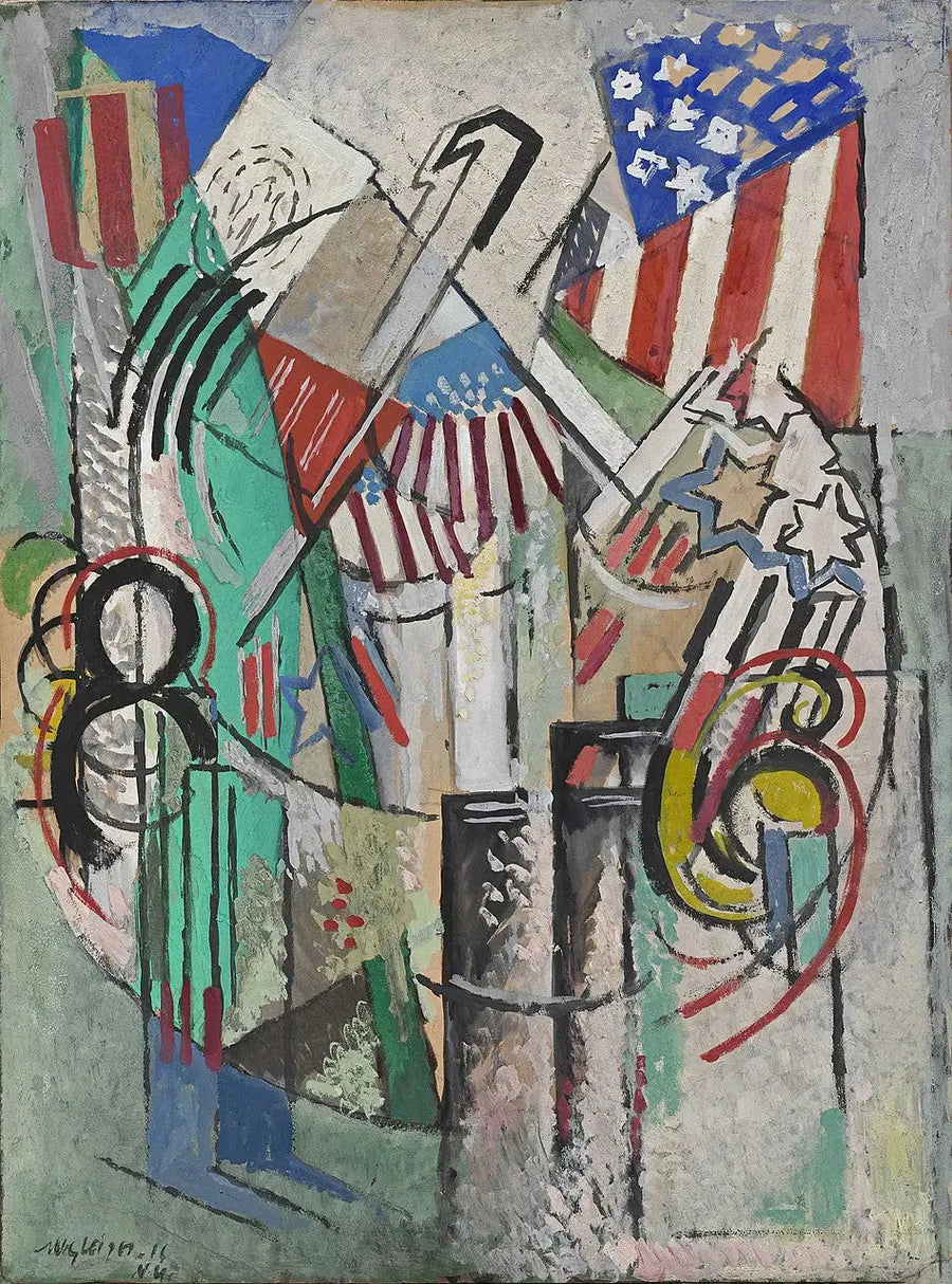 Il prezzo della coppa Astor (Les Drapeaux) - Albert Gleizes