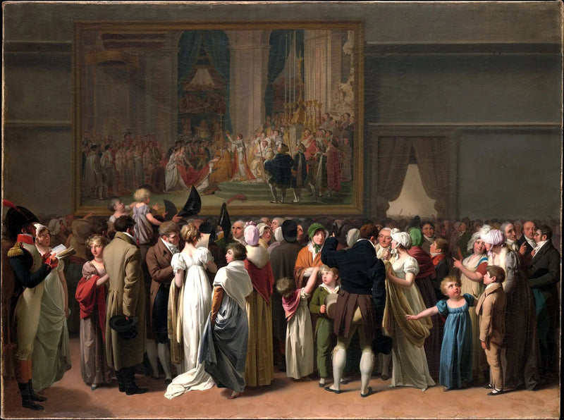 Il pubblico che guarda il « Incoronazione » di David al Louvre - Louis-Léopold Boilly