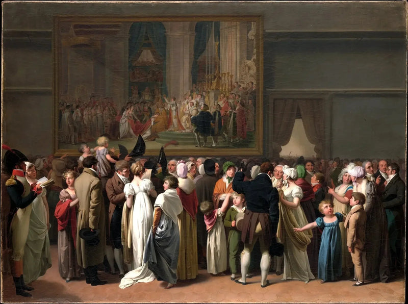Il pubblico che guarda il « Incoronazione » di David al Louvre - Louis-Léopold Boilly