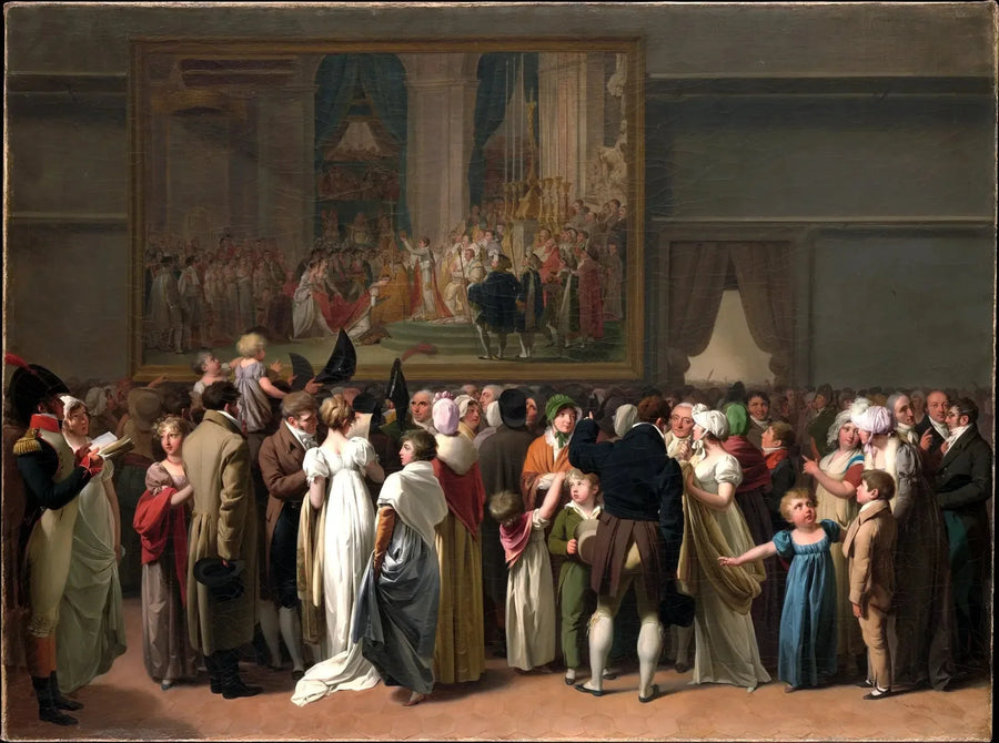 Il pubblico che guarda il « Incoronazione » di David al Louvre - Louis-Léopold Boilly