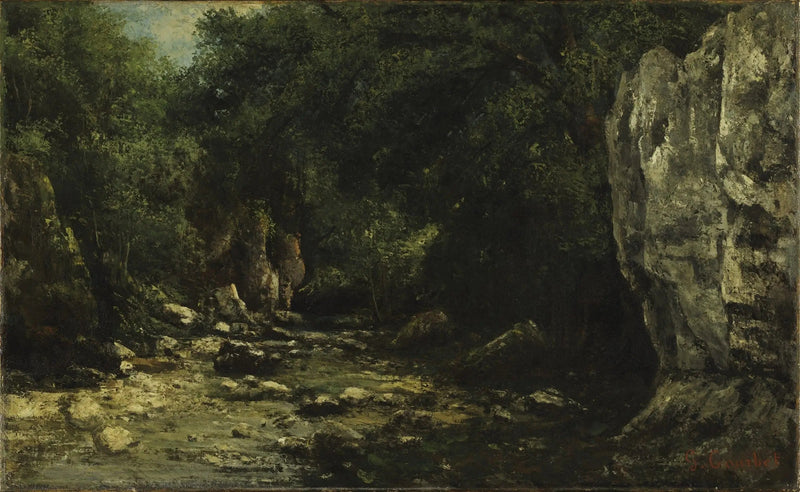 Il pozzo nero - Gustave Courbet
