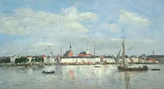 Il Molo ad Anversa (1874) - Eugène Boudin