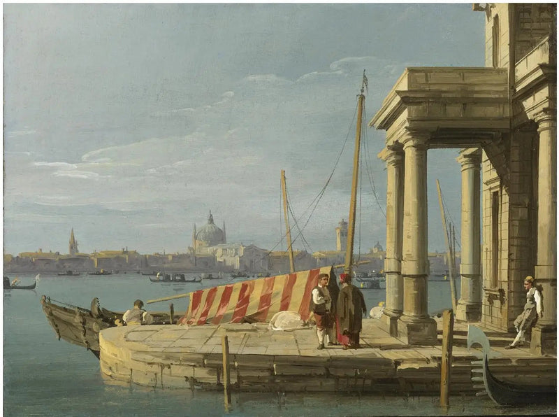 Il molo della Punta della Dogana - Canaletto