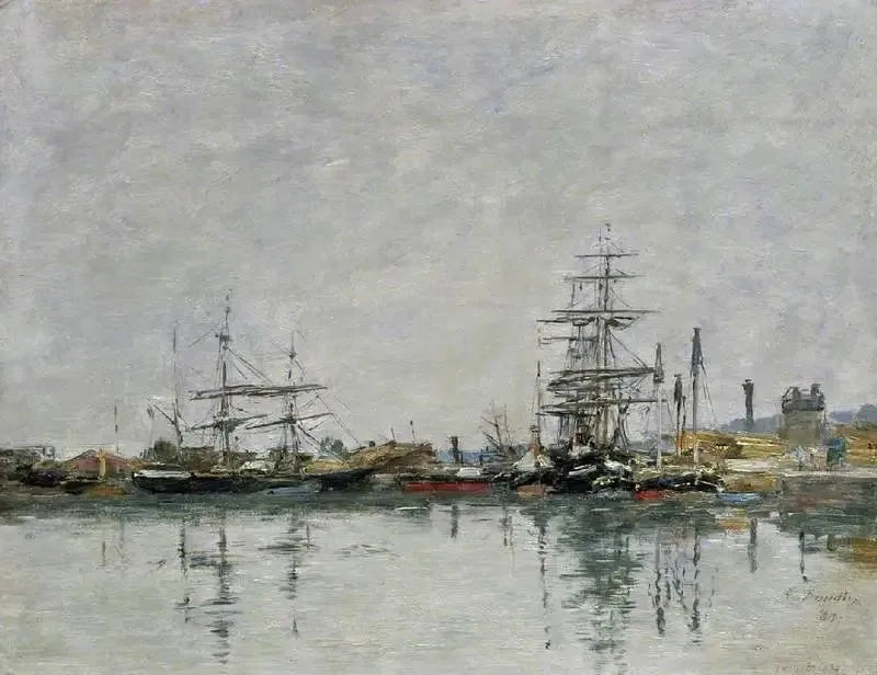 Il molo di Le Havre - Eugène Boudin