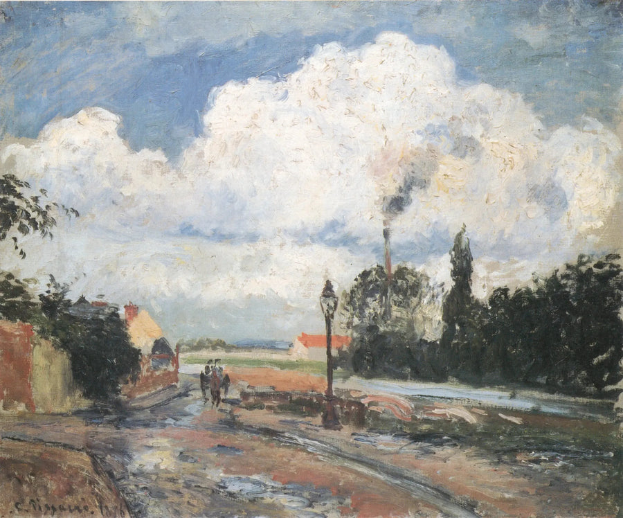 Il Quai del Pothuis a Pontoise dopo la pioggia - Camille Pissarro