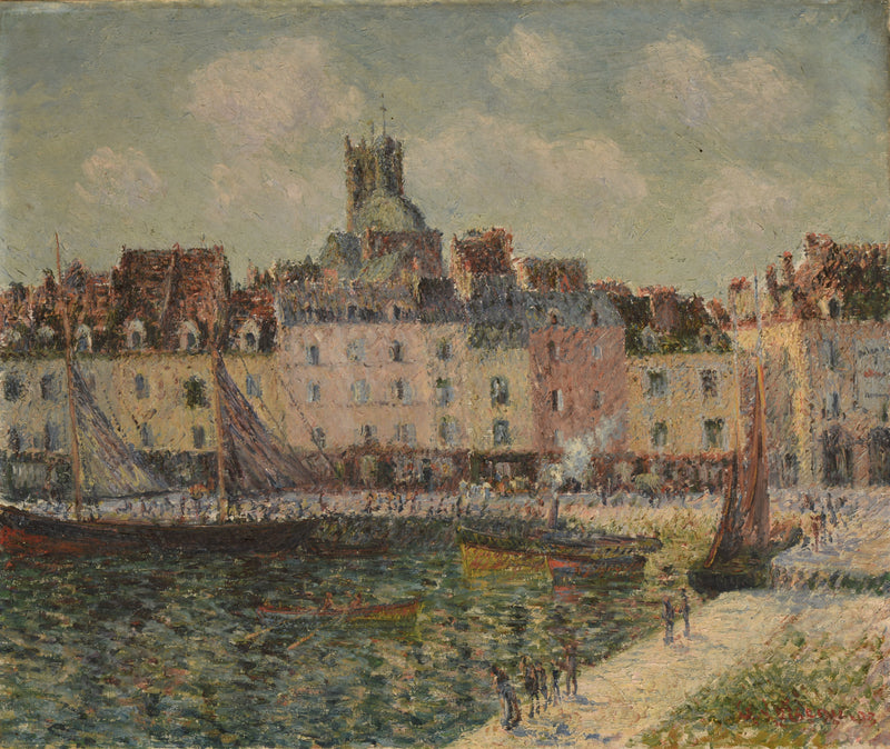 Il Quai Duquesne à Dieppe - Gustave Loiseau