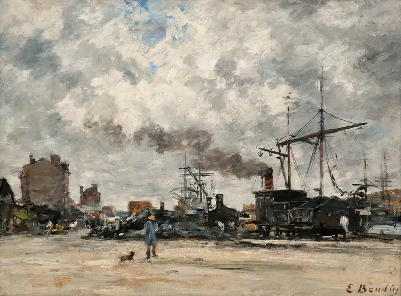 Il molo - Eugène Boudin