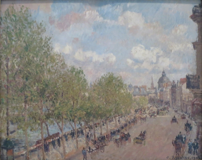 Il Quai Malaquais e l'Istituto (di Francia), Primavera, Sole (Quarta Serie) - Camille Pissarro