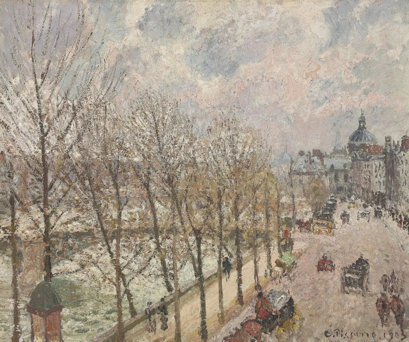 Il Quai Malaquais e l'istituto, Primavera - Camille Pissarro