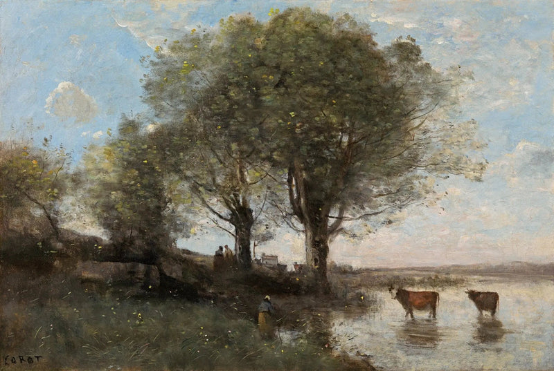 Il richiamo delle mucche - Jean-Baptiste Camille Corot