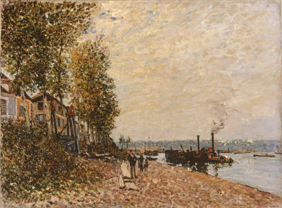 Il Rimorchiatore sul Loing, Saint-Mammès - Alfred Sisley