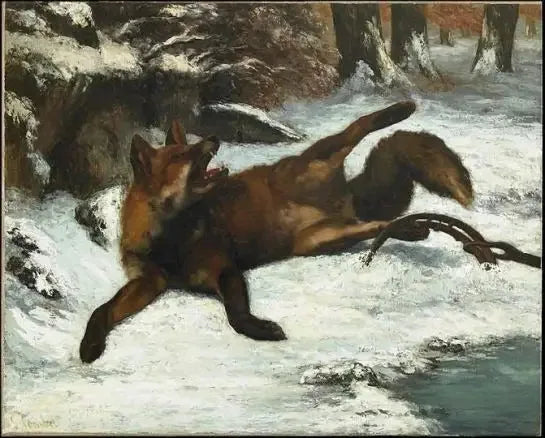 La volpe intrappolata - Gustave Courbet