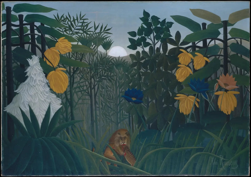 La Cena del leone - Henri Rousseau