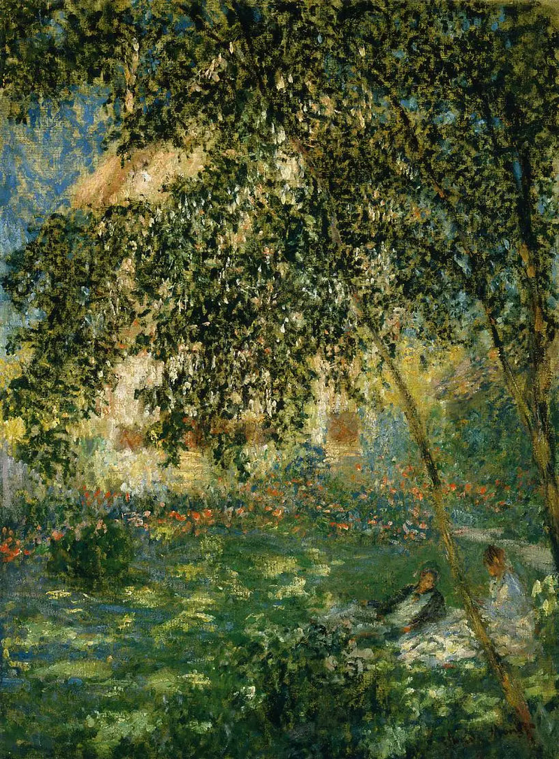 Il riposo nel giardino, Argenteuil - Claude Monet