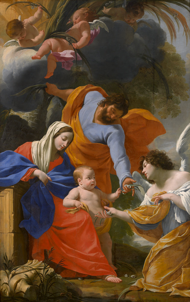 Il riposo della Sacra Famiglia - Simon Vouet