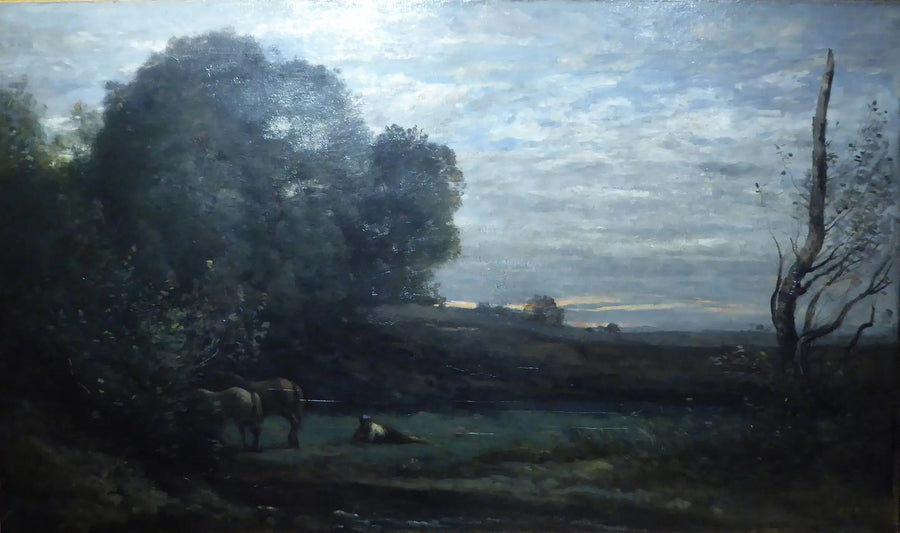 Il riposo dei cavalli - Jean-Baptiste Camille Corot