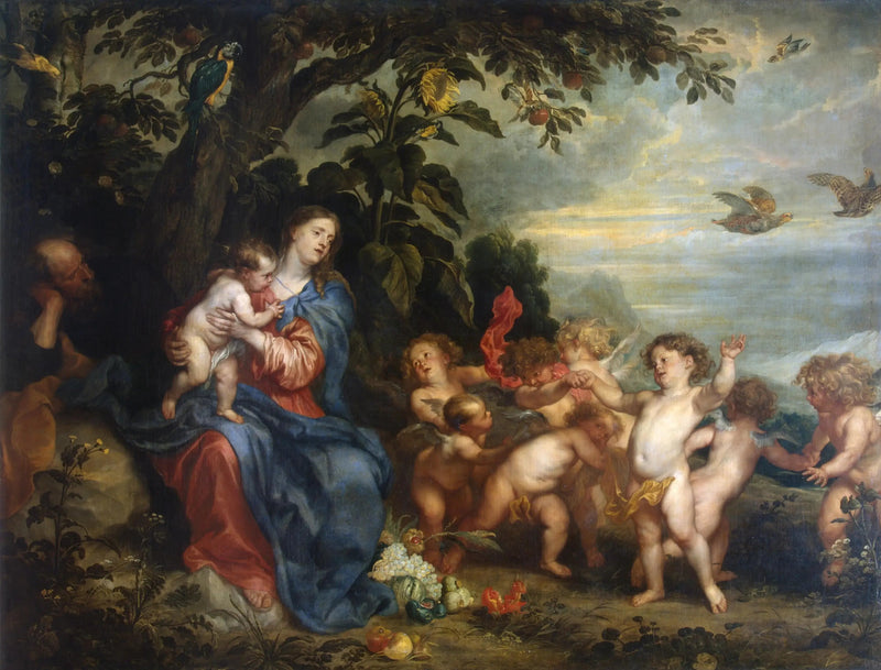 La repos pendant la fuite en Égypte - Antoine van Dyck