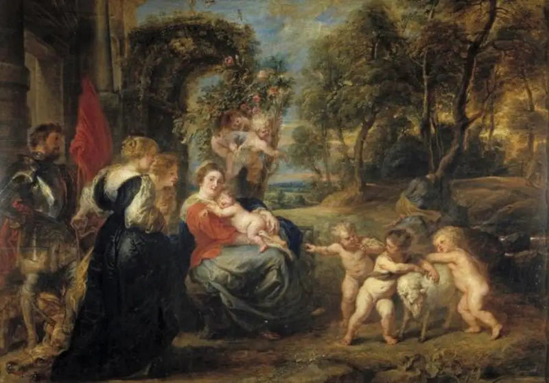 La fuga in Egitto con i santi - Peter Paul Rubens