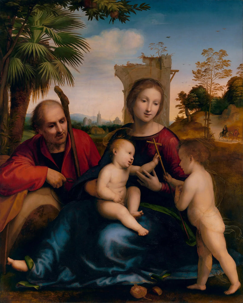 La fuga in Egitto con san Giovanni Battista - Fra Bartolomeo