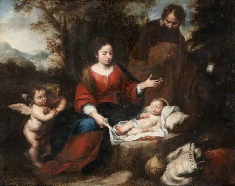 La fuga in Egitto - Bartolomé Esteban Murillo