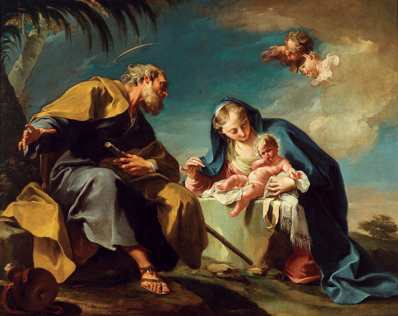La fuga in Egitto - Giovanni Battista Pittoni