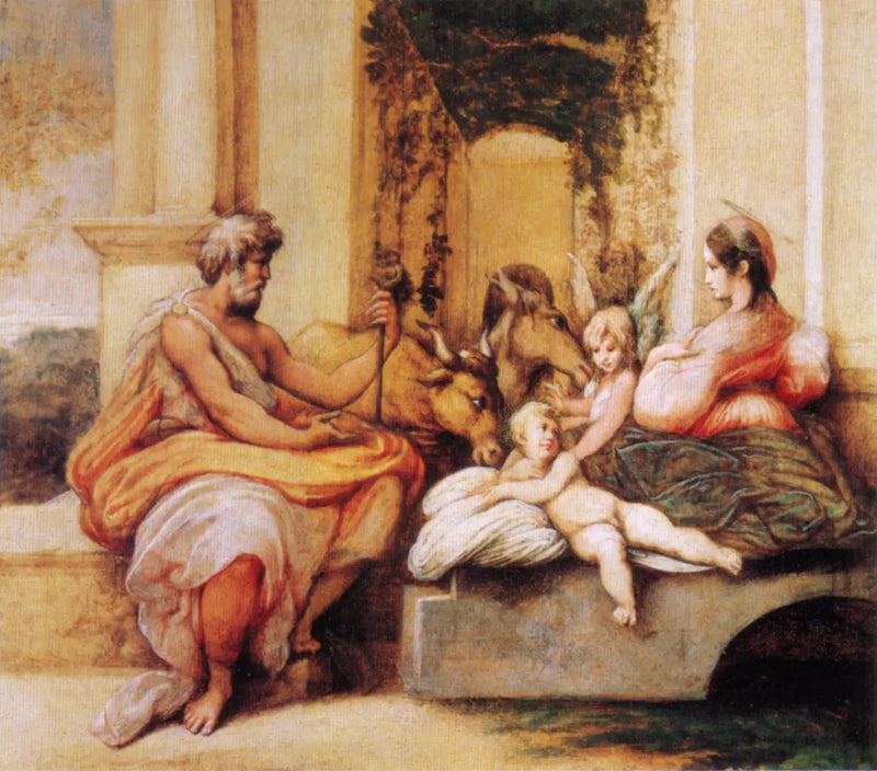 La repos pendant la fuite en Égypte - Parmigianino