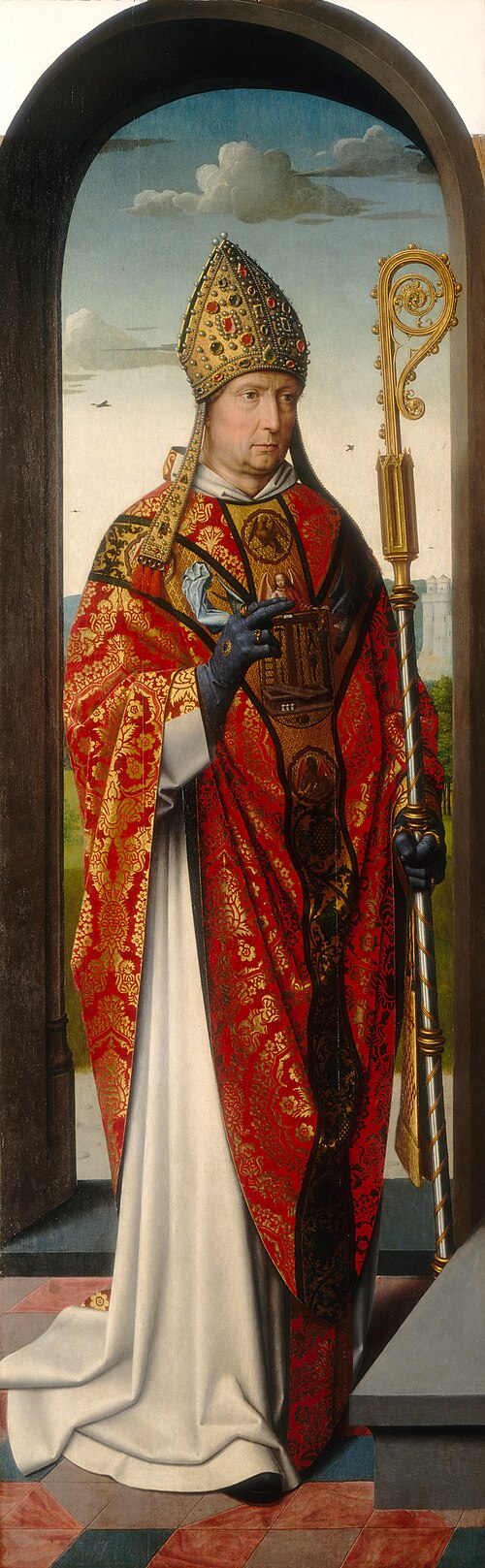Il retablo di Santa Anna : San Nicola [pannello di sinistra] - Gérard David