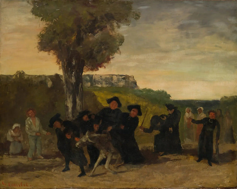 Il ritorno della conferenza - Gustave Courbet