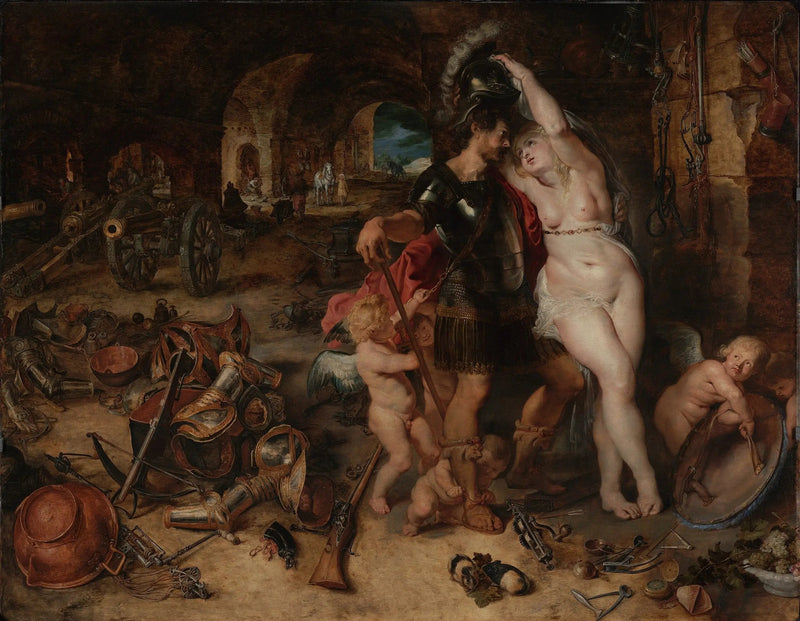 Il ritorno della guerra : Marte disarmato da Venere - Peter Paul Rubens