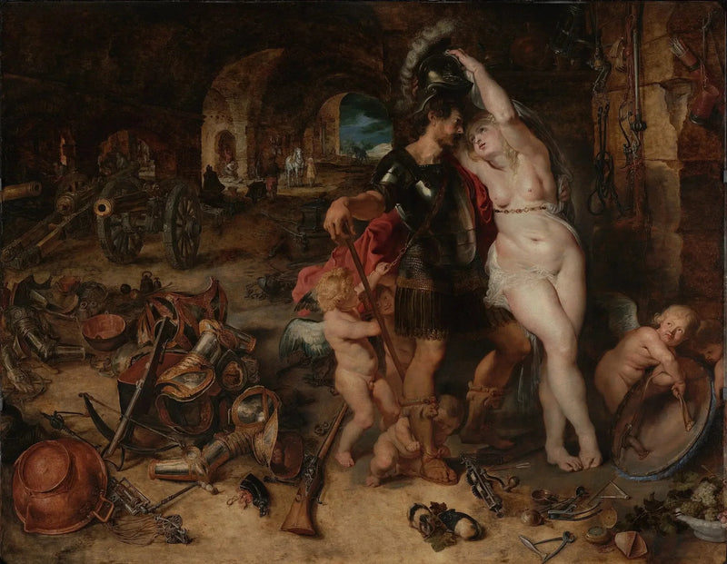 Il ritorno della guerra : Marte disarmato da Venere - Peter Paul Rubens