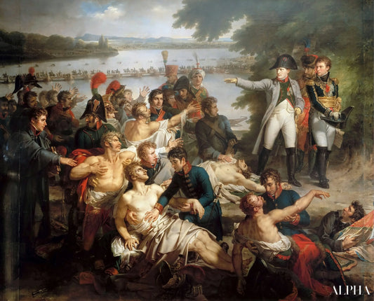 Le retour de Napoléon aux îles Lobau après la bataille d’Essling - Charles Meynier Reproductions de tableaux à la