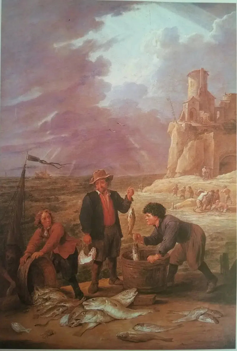 Il ritorno dei pescatori con le loro catture - David Teniers il Giovane