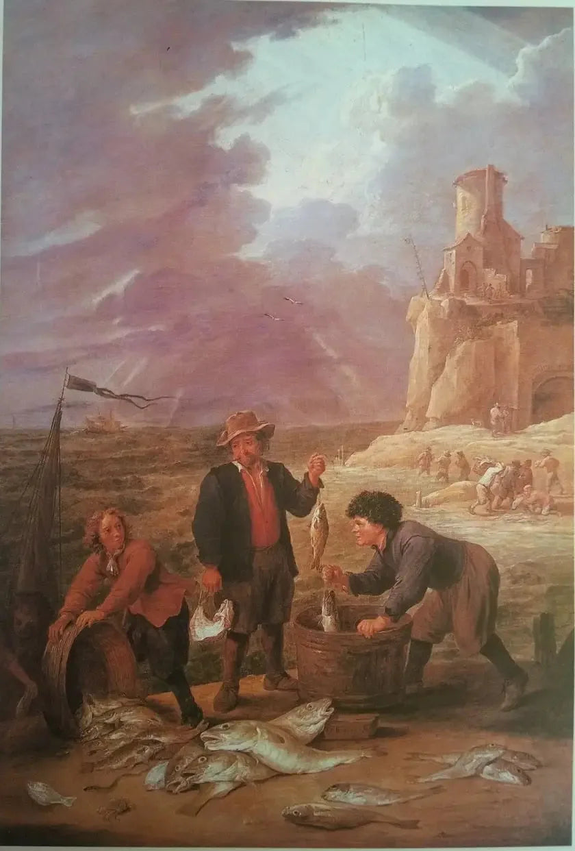 Il ritorno dei pescatori con le loro catture - David Teniers il Giovane