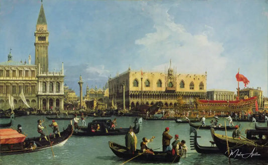 Le retour du Buccintoro, Venise - Giovanni Antonio Canal - Reproductions de tableaux et peintures haut de gamme