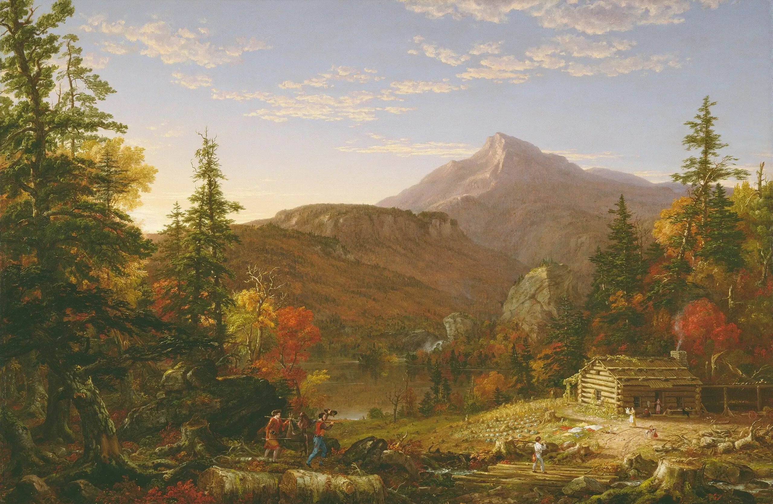 Le Retour du chasseur - Thomas Cole - Alpha Reproduction