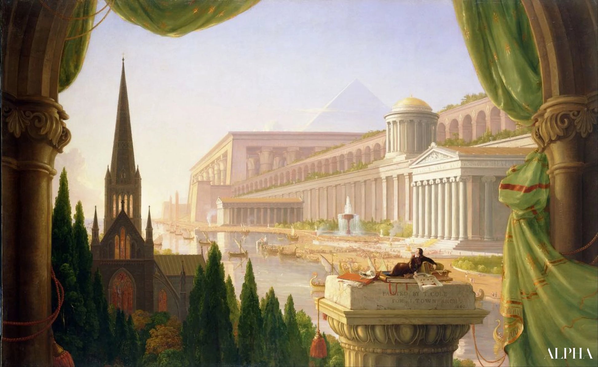 Il sogno dell'architetto - Thomas Cole - Riproduzioni di quadri e dipinti di alta gamma