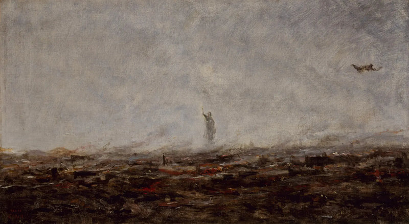 Il Sogno : Parigi in fiamme, settembre 1870 - Jean-Baptiste Camille Corot